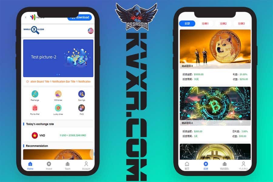 新版多语言海外投资理财源码/影视外汇虚拟币理财投资系统