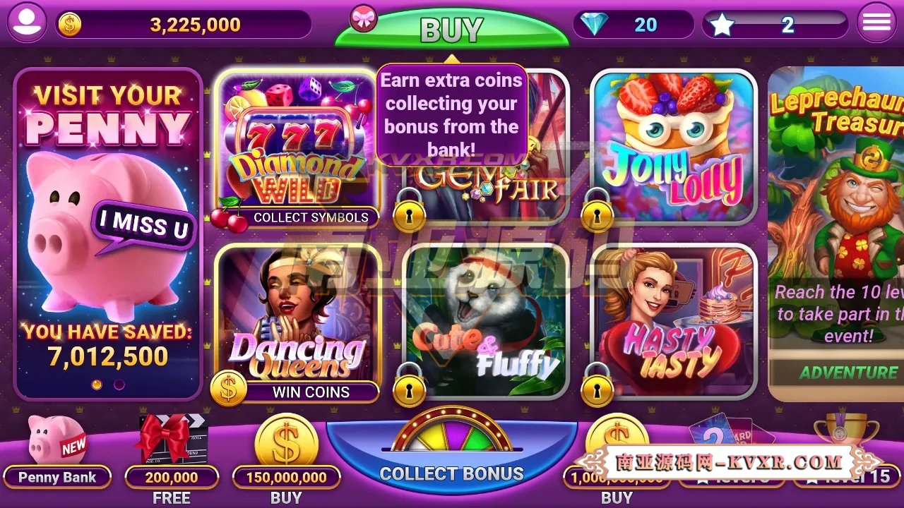 Slots UP海外老虎机777街机拉霸slots棋牌游戏源码