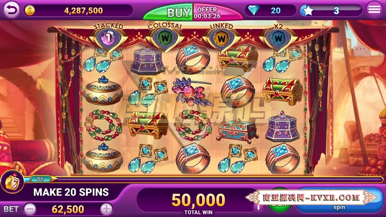 Slots UP海外老虎机777街机拉霸slots棋牌游戏源码