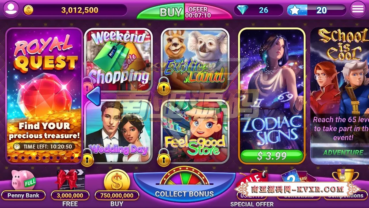 Slots UP海外老虎机777街机拉霸slots棋牌游戏源码