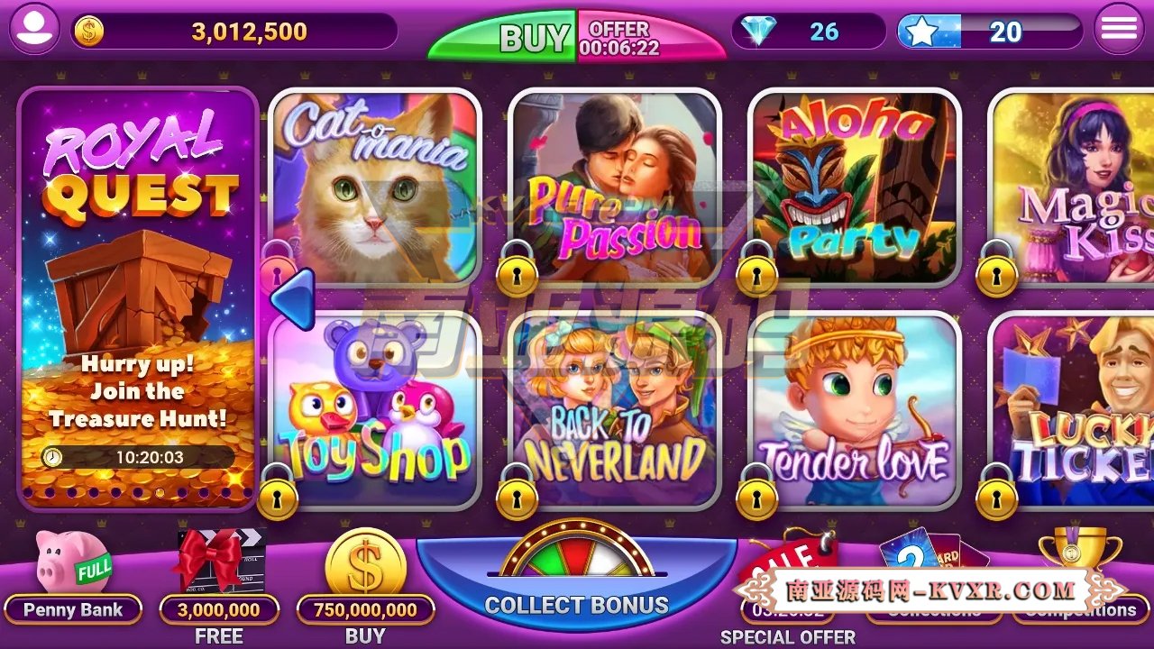 Slots UP海外老虎机777街机拉霸slots棋牌游戏源码